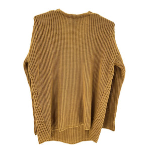 Jenni Kayne Chunky Gold Cabin Sweater Size XS