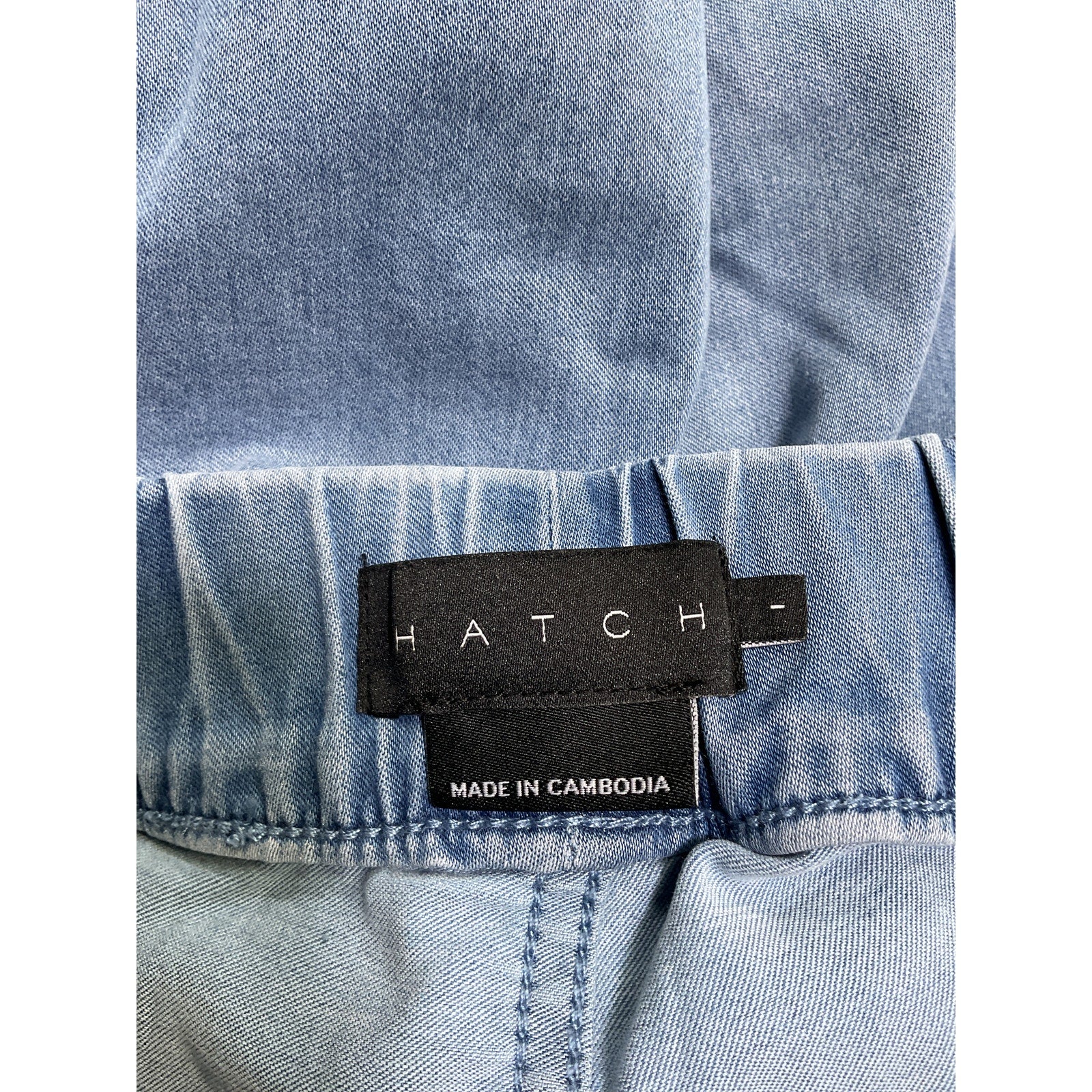Hatch 'The Easy' Blue Lyocell Denim Jogger Size 1