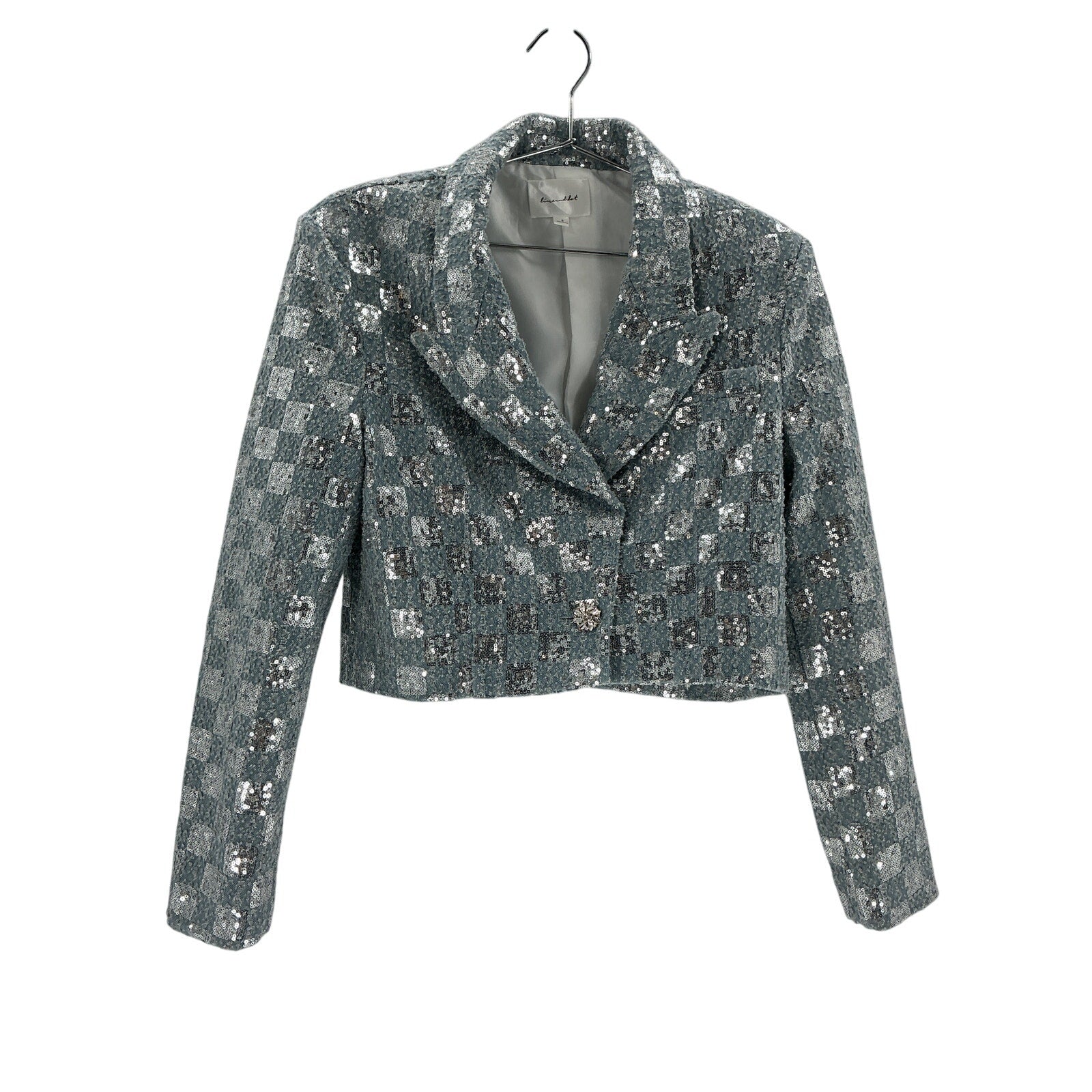 Line & Dot 'Skylar' Blue Cotton Jacket Size S