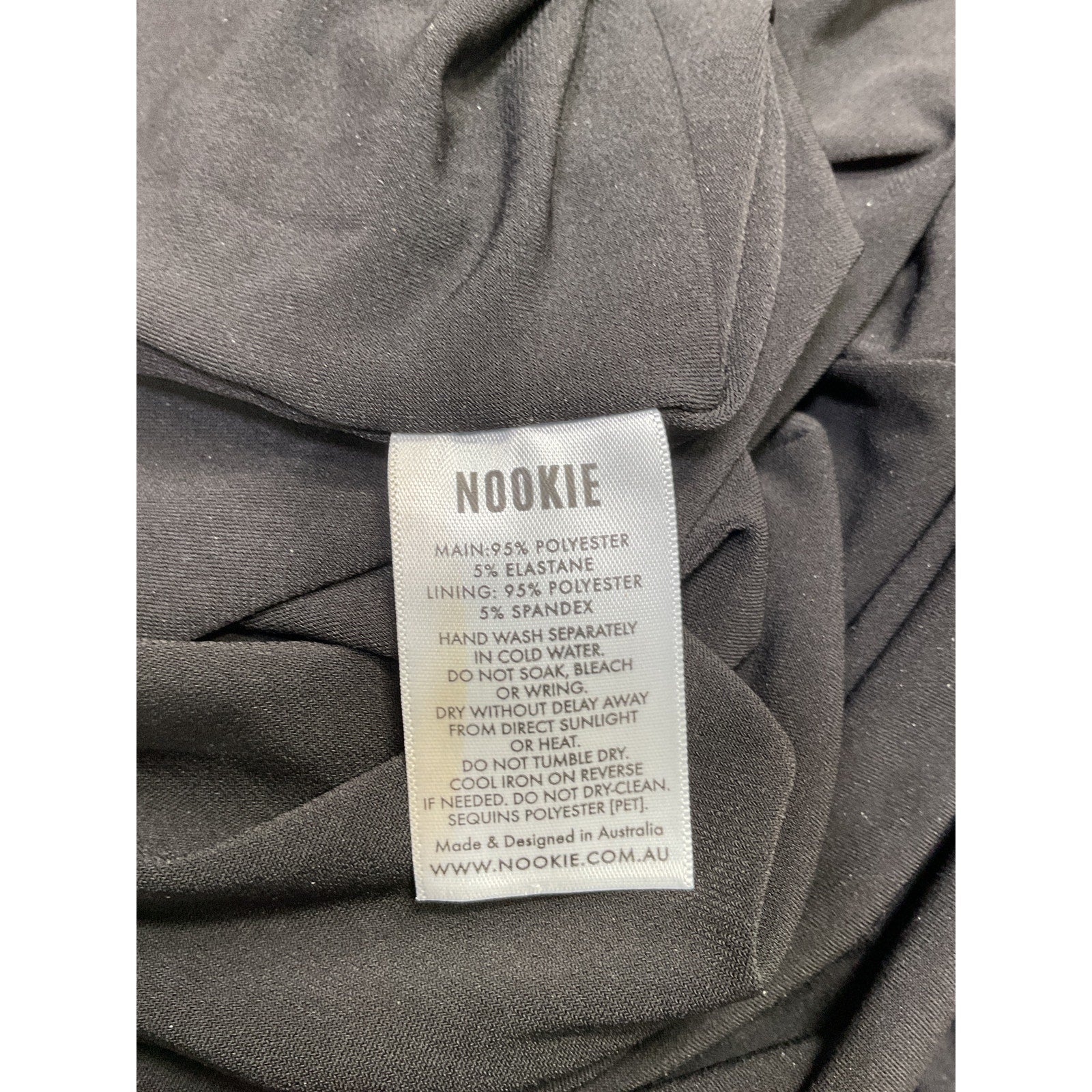 Nookie 'Smoke Show' Black Sequin Embellished Skirt Size S