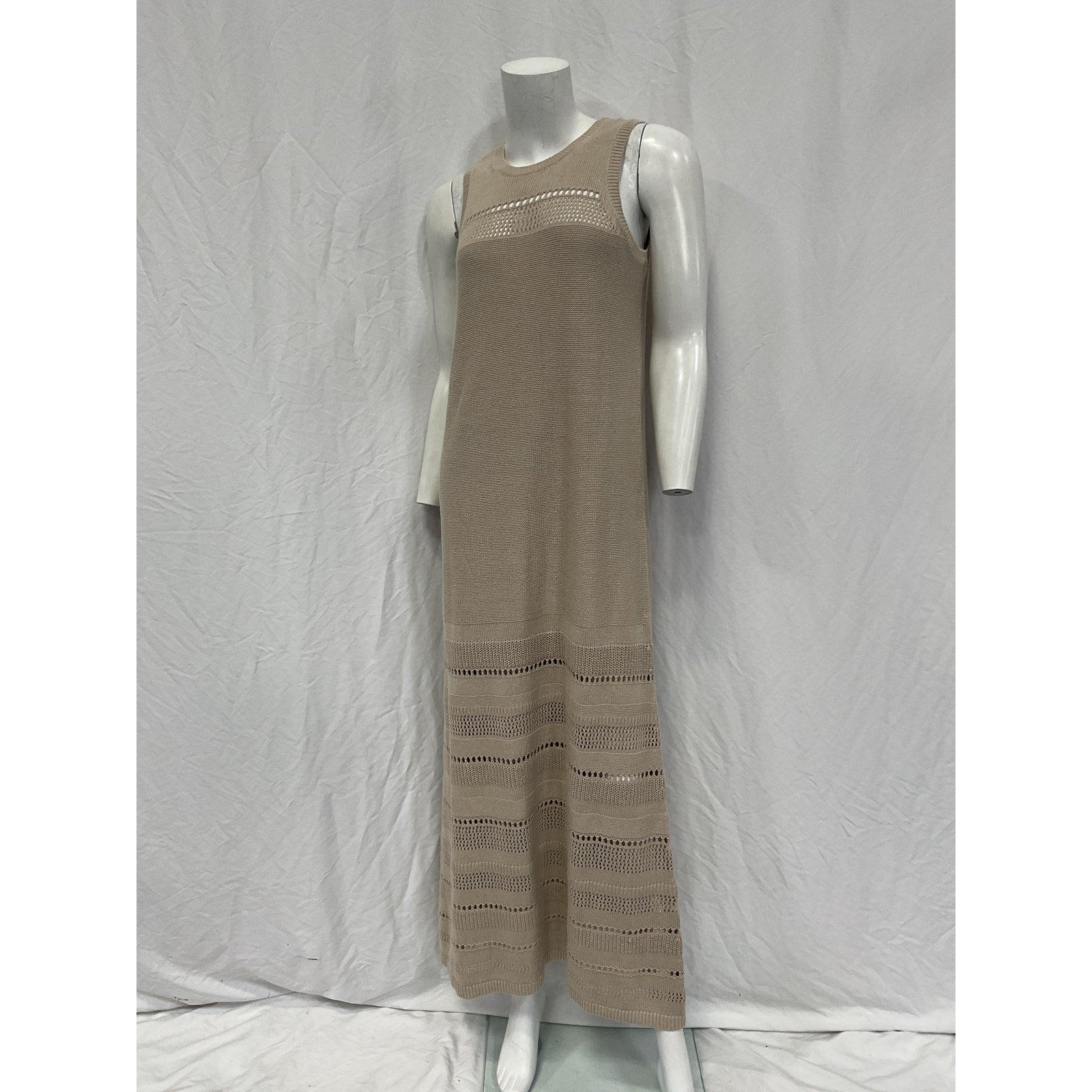 Hatch The 'Dion' Beige Viscose Sweater Dress Size 1