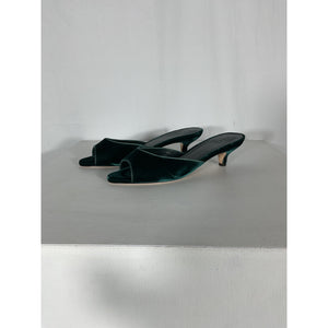 Dôen 'Callie' Green Velvet Mule Size 40