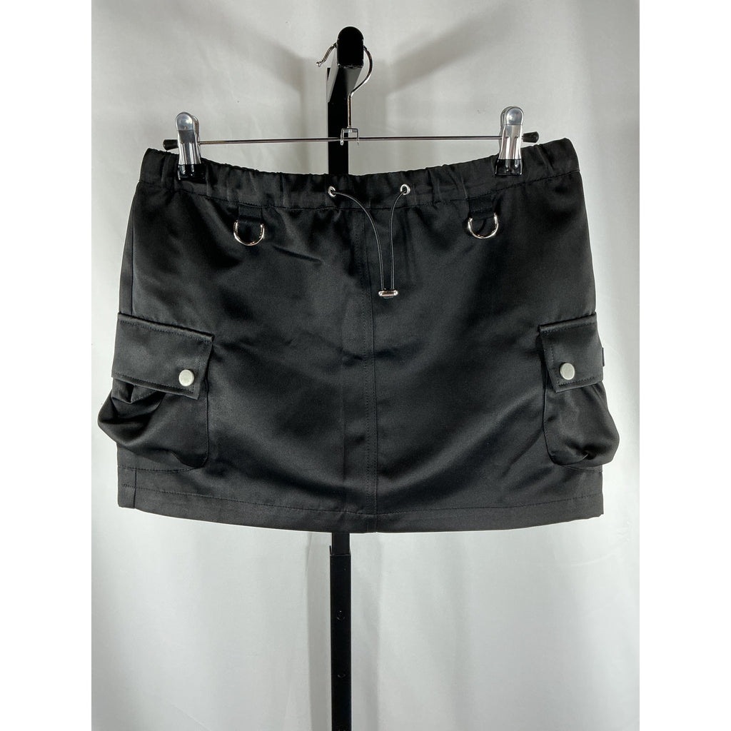 Coperni 'Tailored' Black Polyester Cargo Mini Skirt Size 34 - NWT