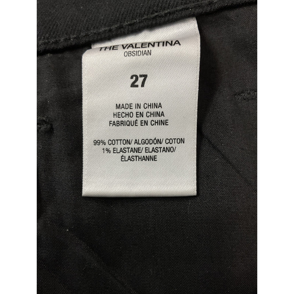 Favorite Daughter 'Valentina' Black Bootleg Coated Demin Jean Pant Size 27
