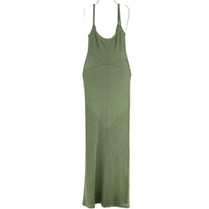 Tularosa Crochet Green Jacy Maxi Dress Size XS