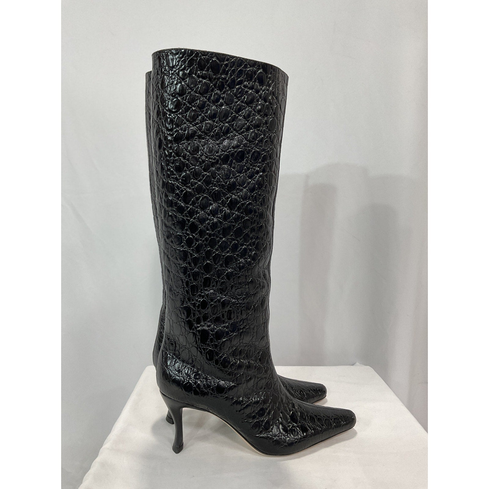 By Far 'Stevie 42' Black Leather Knee Boot Size 9 - NWT