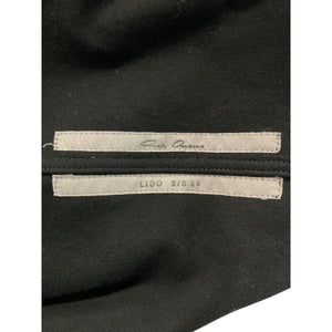Rick Owens Minimalist Black Jersey Sweatshirt Size XL