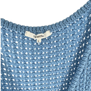 Tularosa Crochet Blue Cyrus Dress Size L