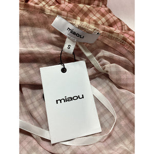 Miaou 'Renzo' Pink Semi Sheer Dress Size S - NWT