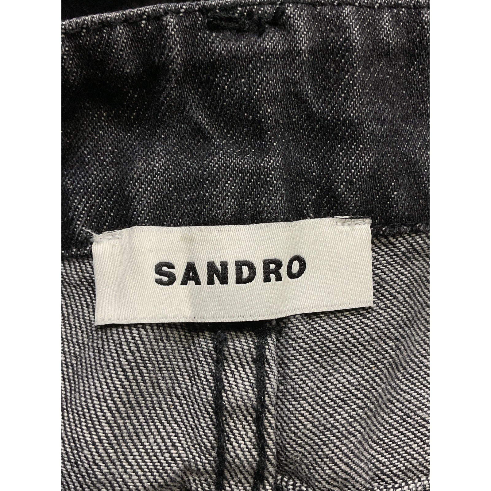 Sandro Wide-Leg Black Rhinestone Jeans Size 36 - NWT