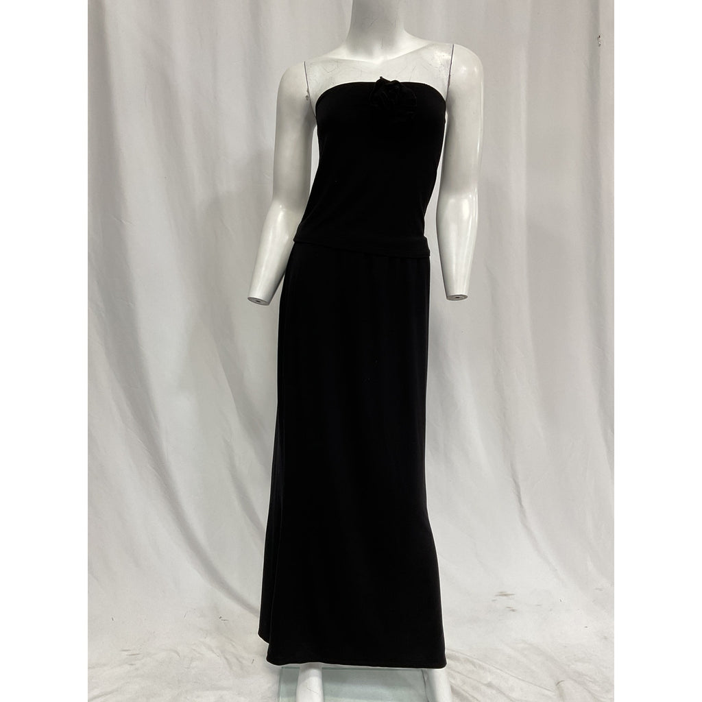 Reformation 'Adalynn' Black Knit Two Piece Size L
