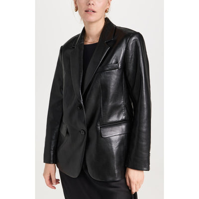 Anine Bing 'Classic' Black Polyester Blazer Size S - NWT