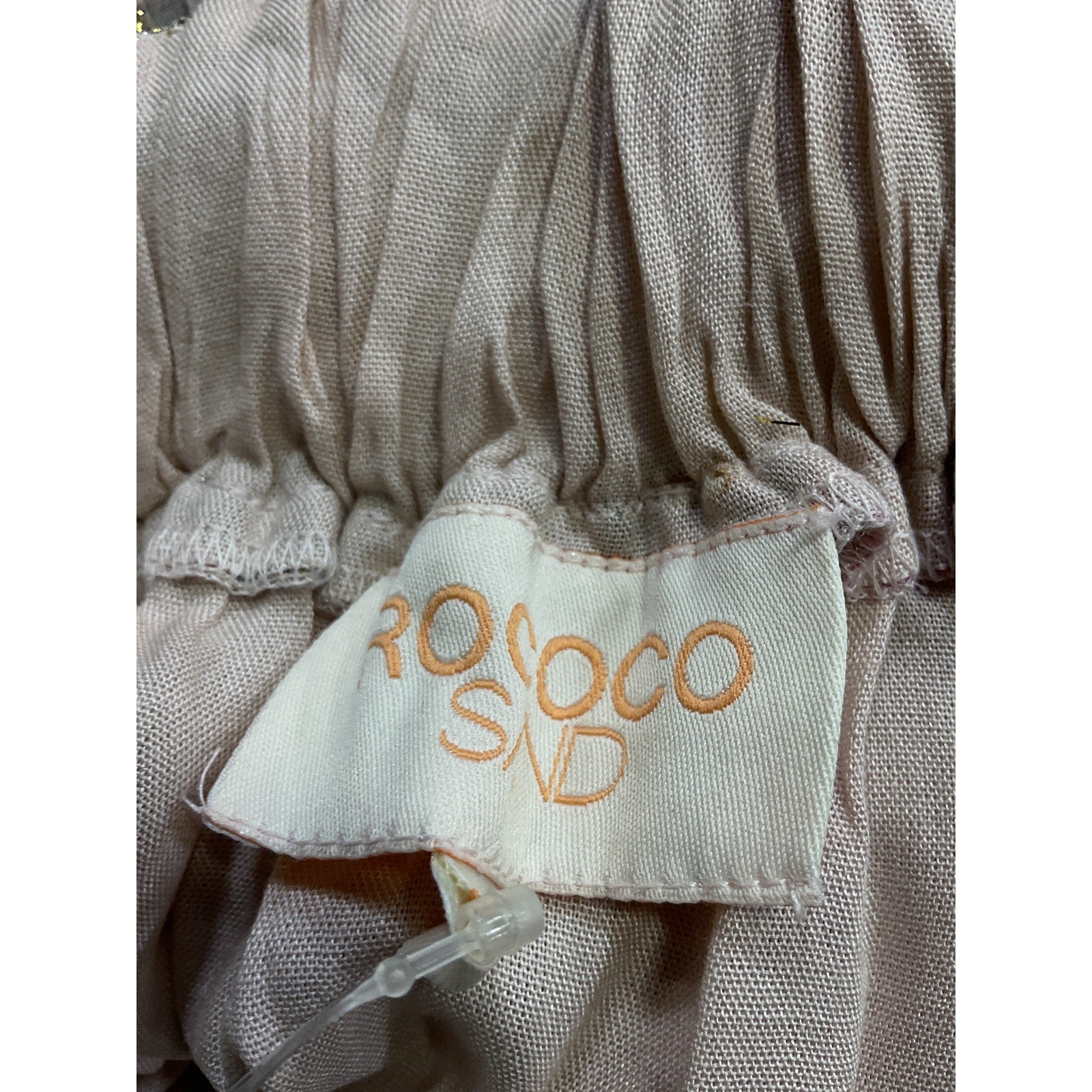 Rococo Sand Pink Halterneck Georgette Metallic Star Long Dress Size M - NWT