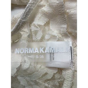 Norma Kamali Low Back White 'Fara' Slip Jumpsuit Size S