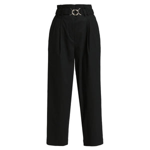 Derek Lam 'Atto' Black Belted Paperbag Pants Size 6