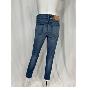Moussy 'Ballena' Blue Mid-Rise Cropped Skinny Jeans Size 26