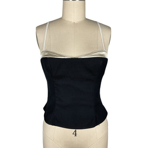 Reformation Sleek Black Melanie Tank Top Size 4