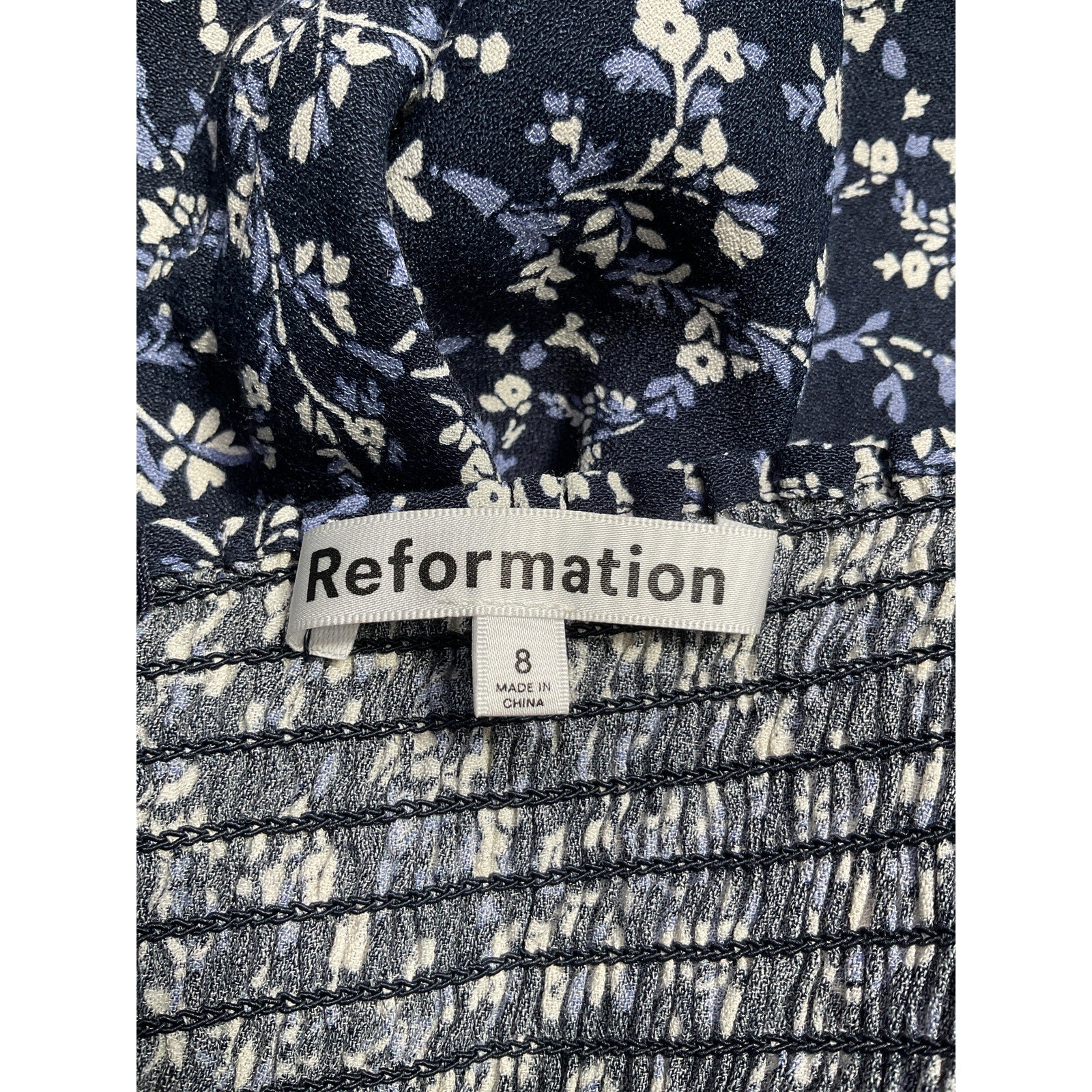 Reformation 'Mochi' Blue Dress Size 8
