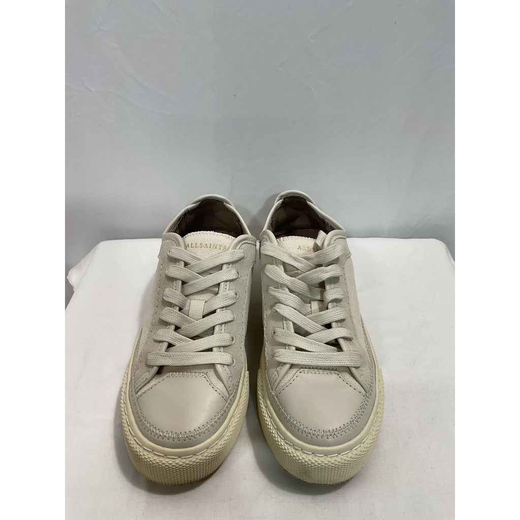 Allsaints 'Milla' White Leather Sneaker Size 7