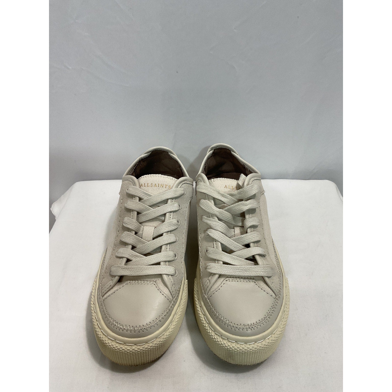 Allsaints 'Milla' White Leather Sneaker Size 7