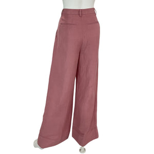 L'Academie Wide Leg Dusty Rose Star Pants Size M