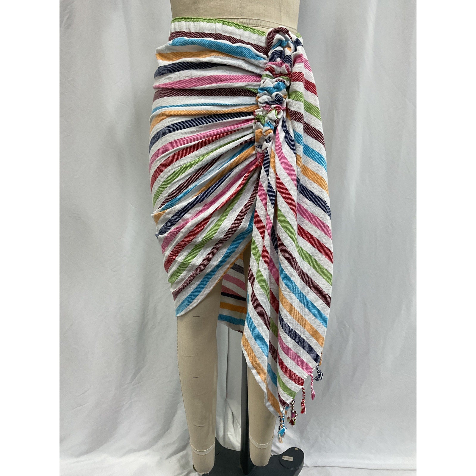 Just Bee Queen 'Tulum' Blue Midi Skirt Size XS