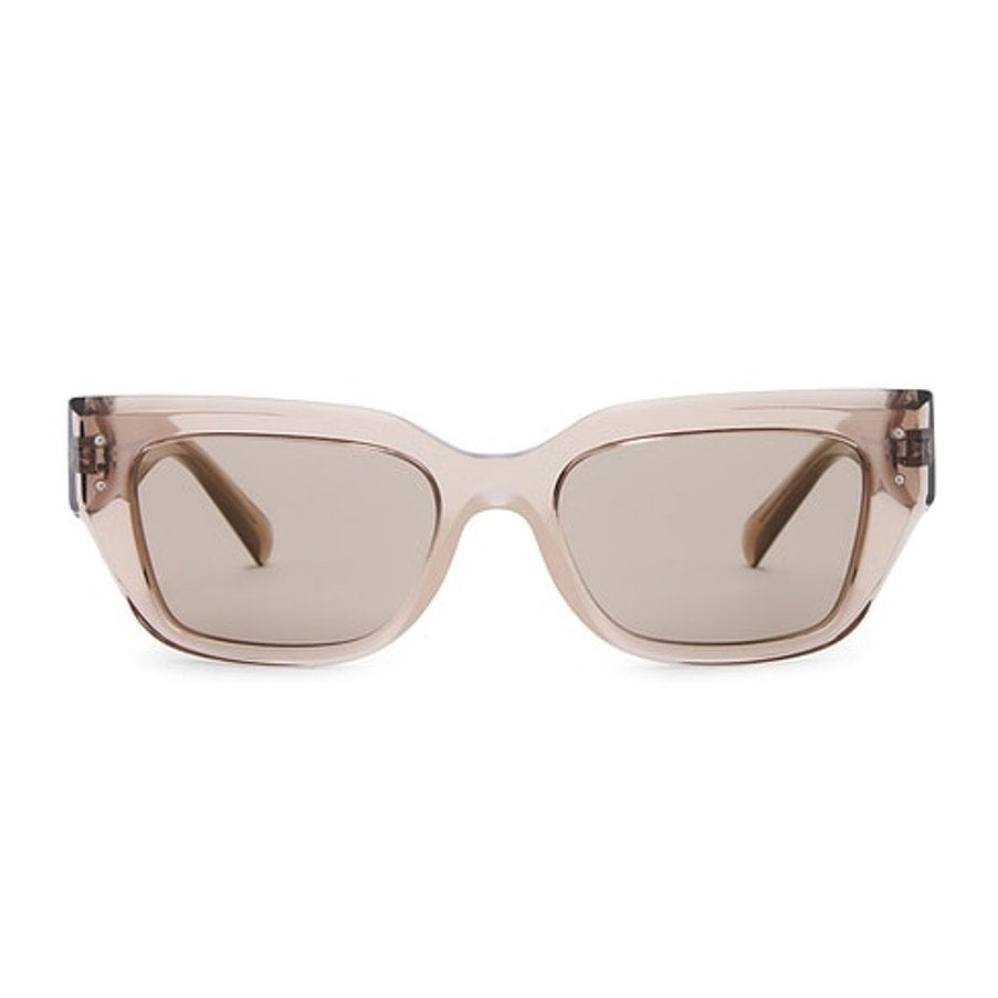 Dolce & Gabbana Sleek Taupe Rectangle Frame Sunglasses
