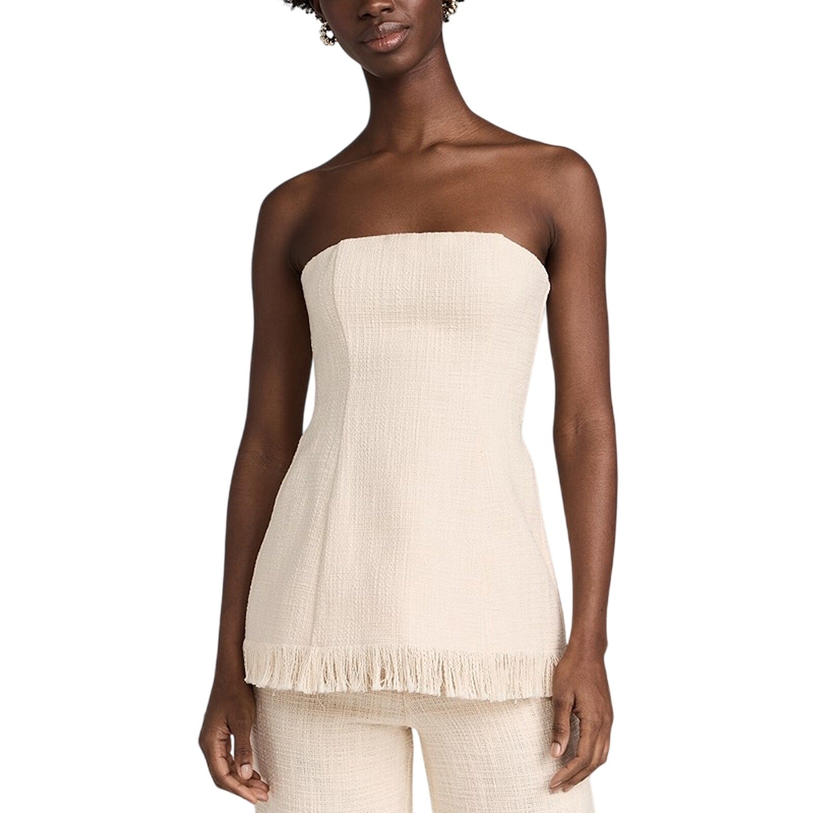 Staud 'Silvia' Cream Cotton Top Size 0
