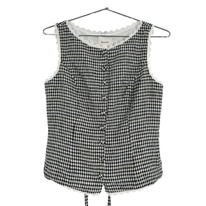 Reformation Gingham Multicolor Amela Blouse Size 4