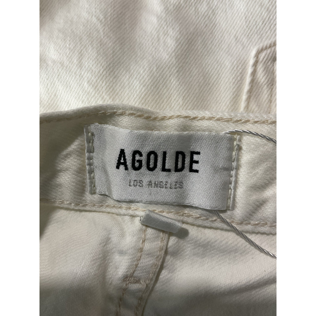 Agolde 'Parker' White Cotton Short Size 30