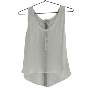 L'Agence Chic White Trixi Silk Tank Top Size S / P