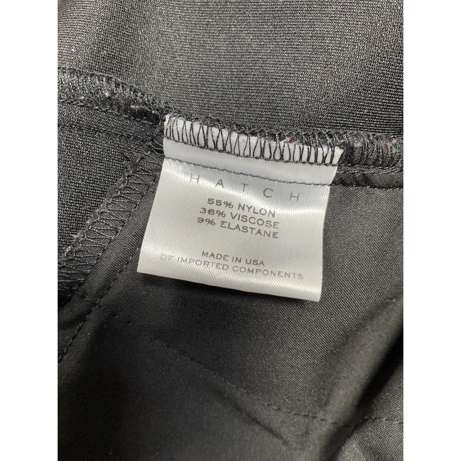 Hatch The Hatch Stretch Black Nylon Suit Pant Size 1