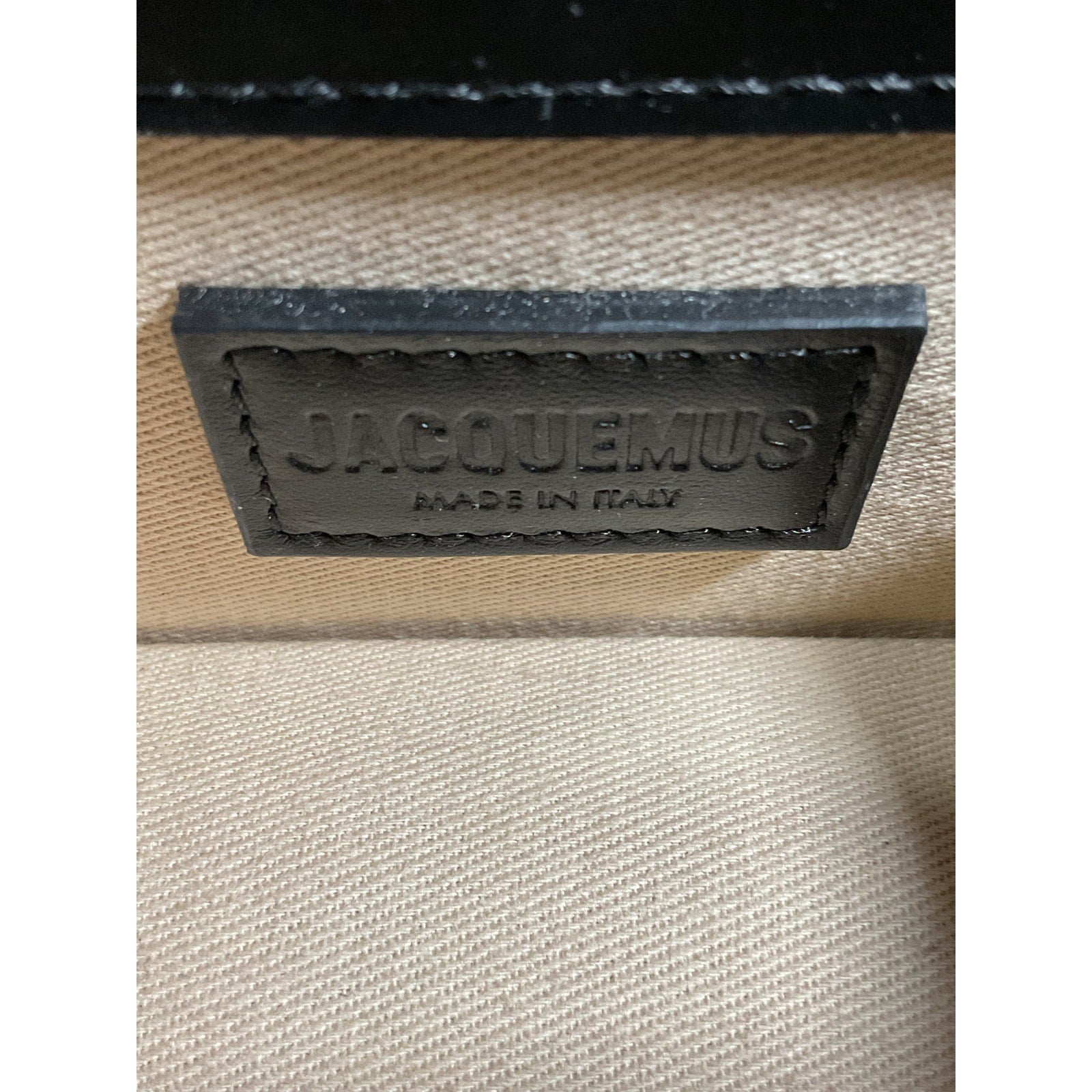 Jacquemus 'Le' Black Leather Bambino Bag