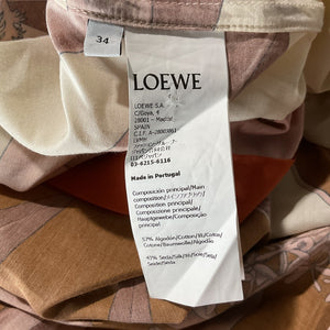 Loewe Printed Orange Botanical Panel Shirt Size FR 36 / US 4