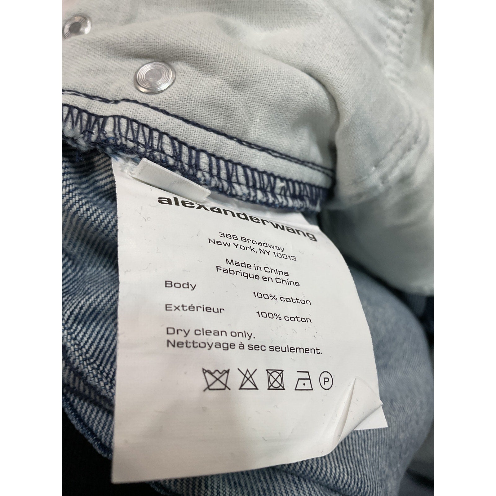 Alexander Wang 'Raver' Blue Baggy Pants Size 25
