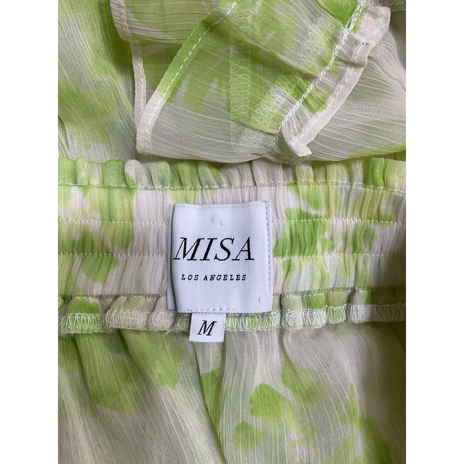 Misa Los Angeles 'Marion' Green Polyester Skirt Size M
