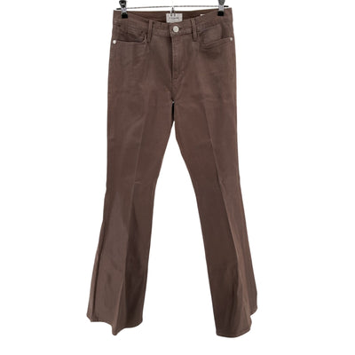 Frame Coated Brown Le High Flare Denim Jeans Size 31