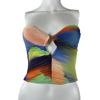 Nicholas Ruched Multicolor Alanna Top Size 0