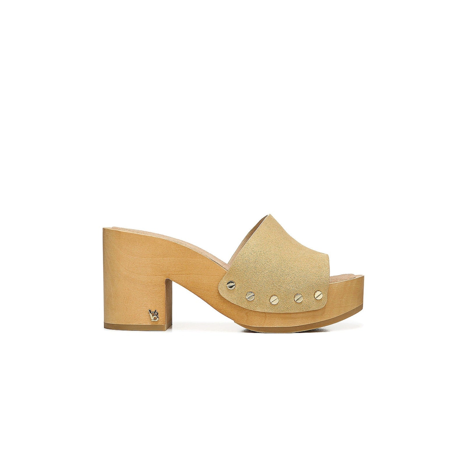 Veronica Beard 'Hannalee' Beige Suede Clog Size 7.5