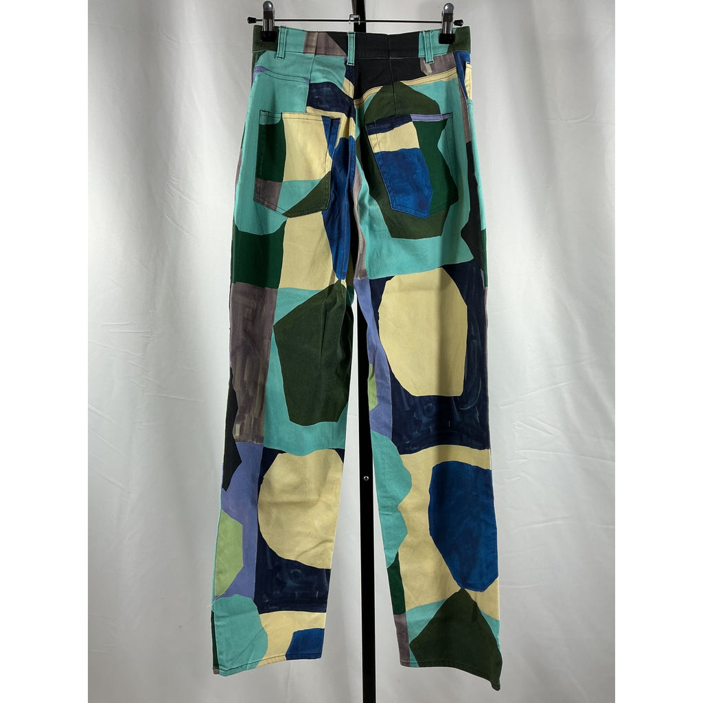 Miaou X 'Paloma' Blue Cotton Elsesser Fargo Pant Size S