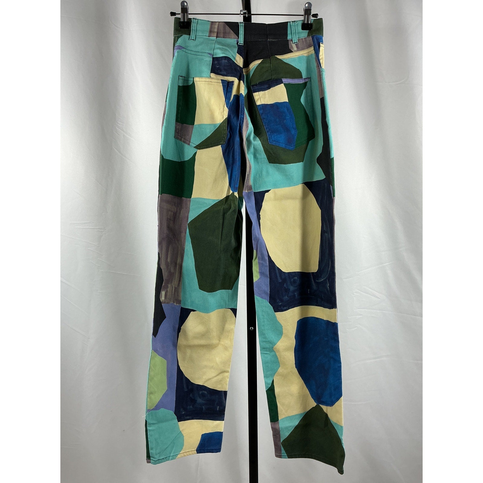 Miaou X 'Paloma' Blue Cotton Elsesser Fargo Pant Size S