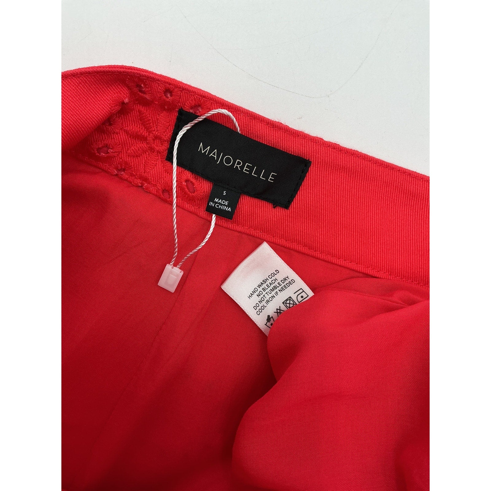 Majorelle 'Jessi' Red Cotton Short Size S