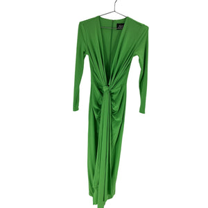 Solace London Draped Green Lorena Dress Size 0
