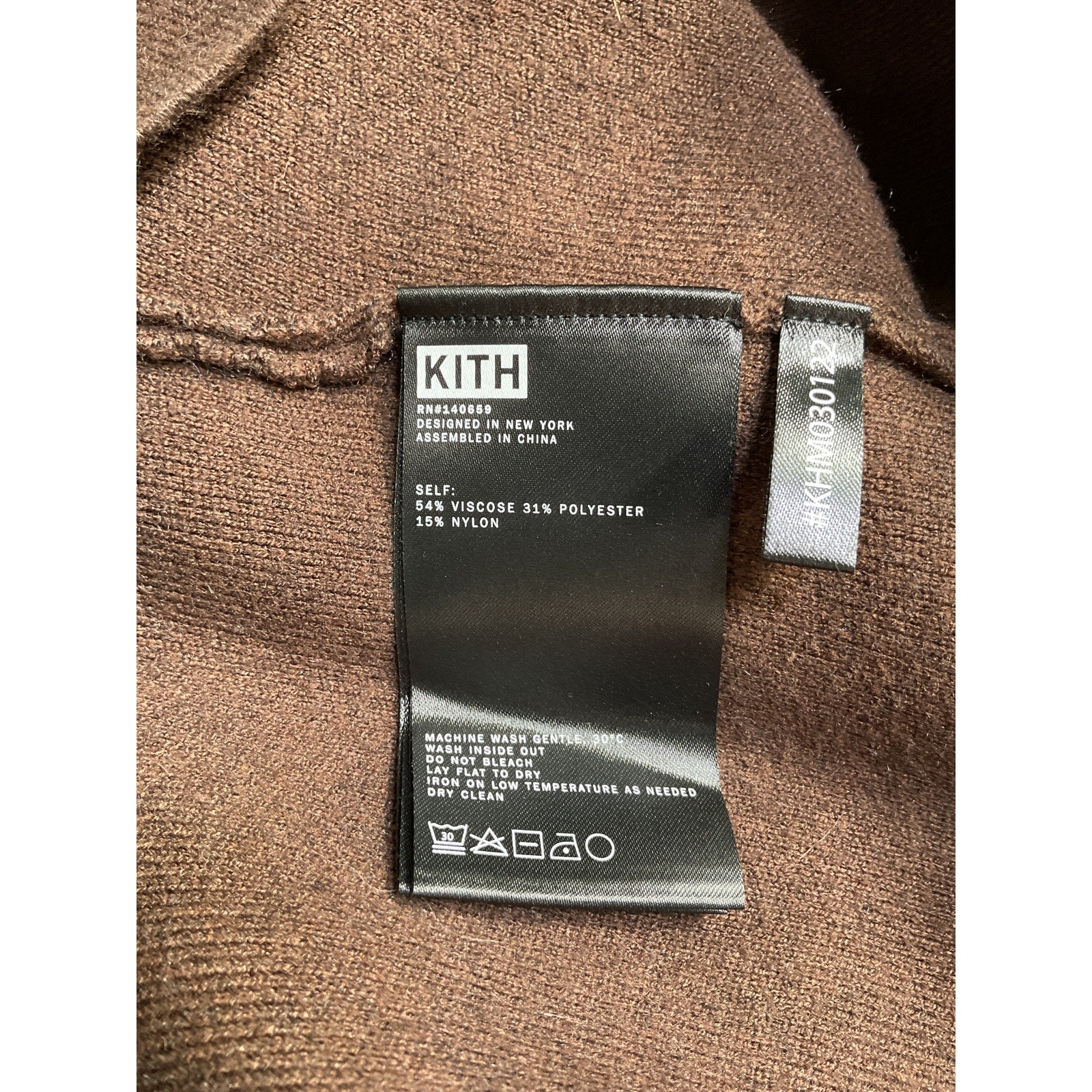 Kith L/S Brown Viscose Mockneck Size L