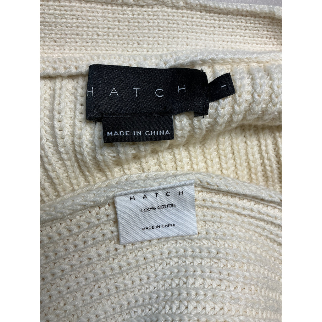 Hatch The Cotton Marlow White Cotton Cardigan Size 1