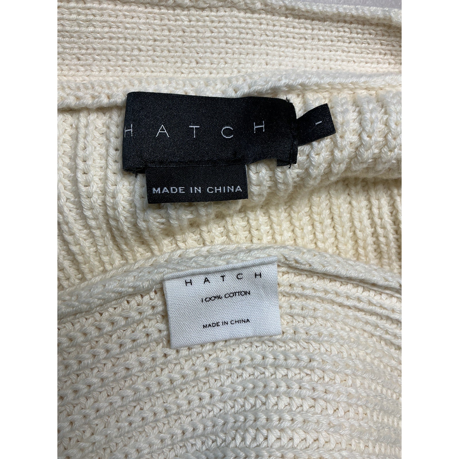 Hatch The Cotton Marlow White Cotton Cardigan Size 1