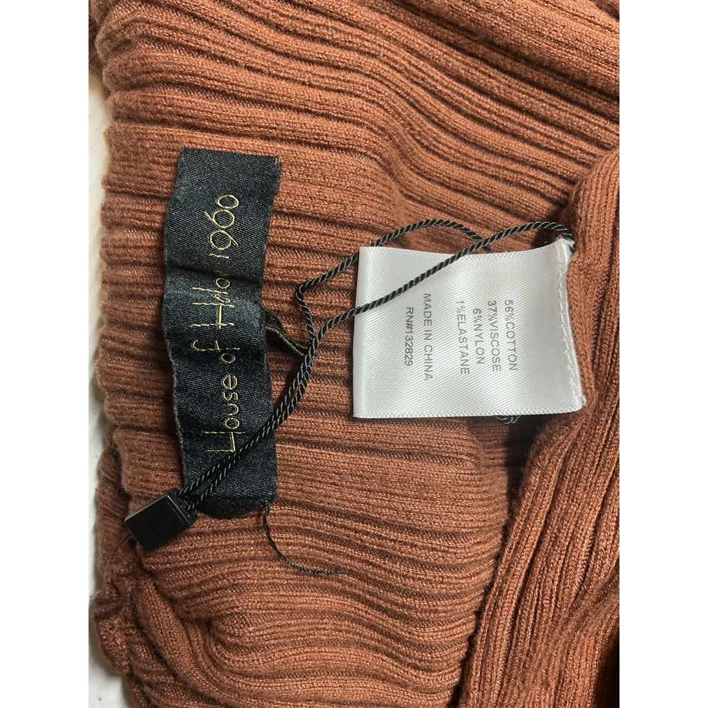 House Of Harlow 1960 X Revolve 'Katerina' Brown Cotton Sleeveless Turtleneck Top Size S