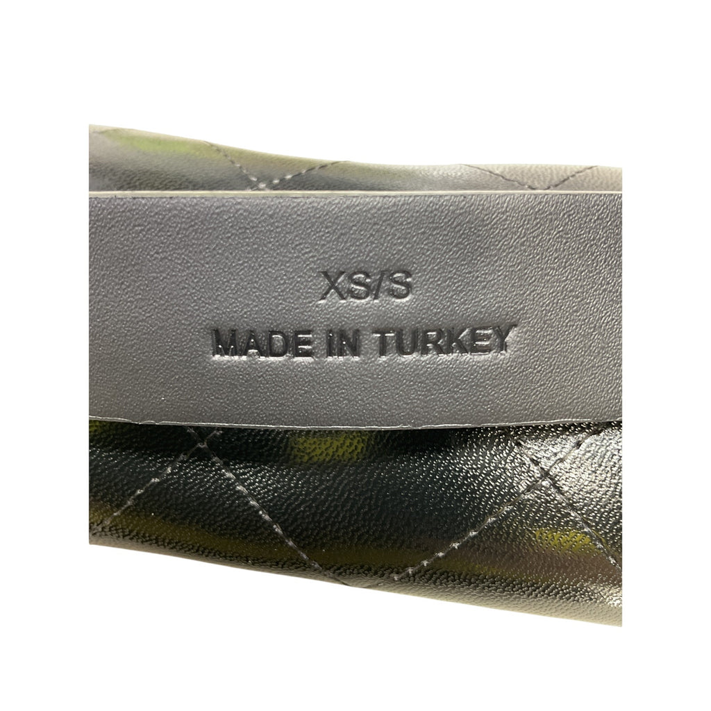 Anine Bing 'Harper' Black Leather Belt Size XS / S
