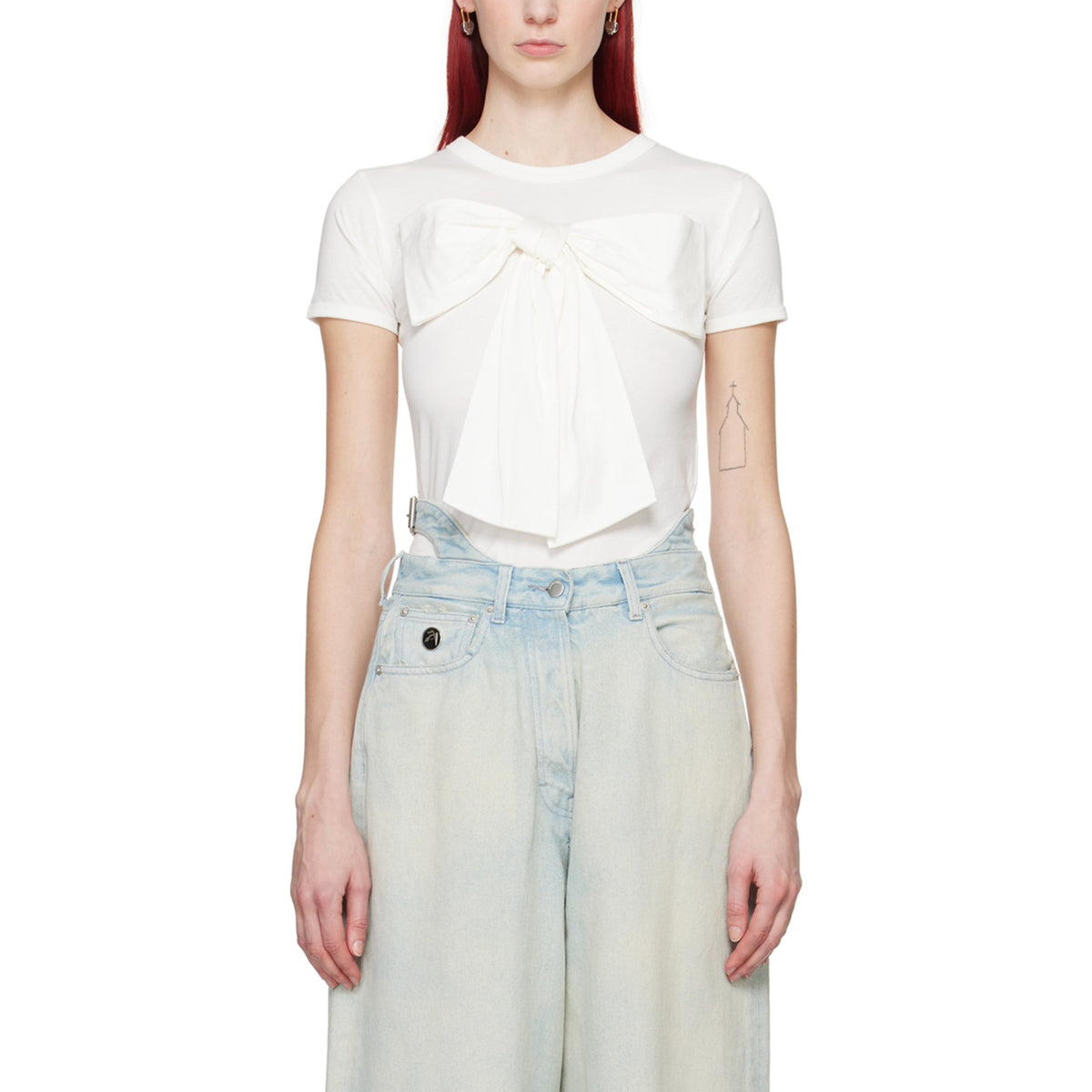 Ambush 'Big Ribbon' White T-Shirt Size M