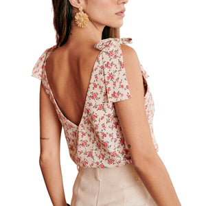 Sézane 'Lara' Pink Viscose Blouse Size 6